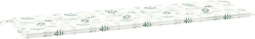 vidaXL Pad pentru Bancă Frunză Design cu frunze 150 x 50 x 3 cm