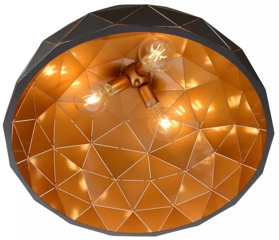 Lucide 21409/60/30 - Lampa suspendata OTONA 3xE27/60W/230V negru