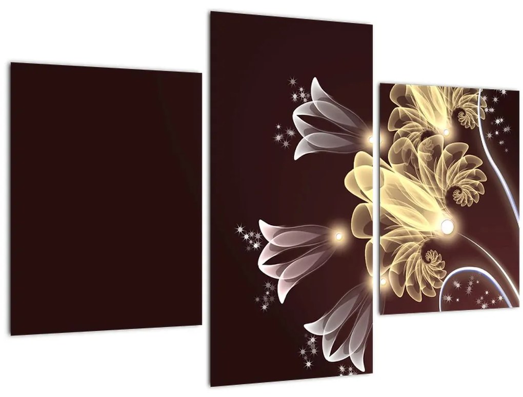 Tablou - Flori strălucitoare (90x60 cm)