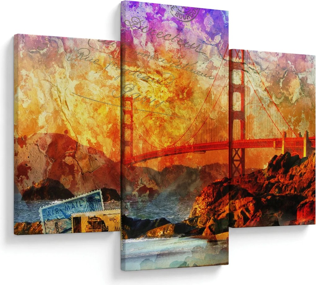 Tablou - Golden Gate, SanFrancisco, California (90x60 cm)