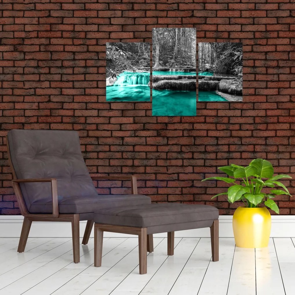 Tablou - Râul de iarnă (90x60 cm)