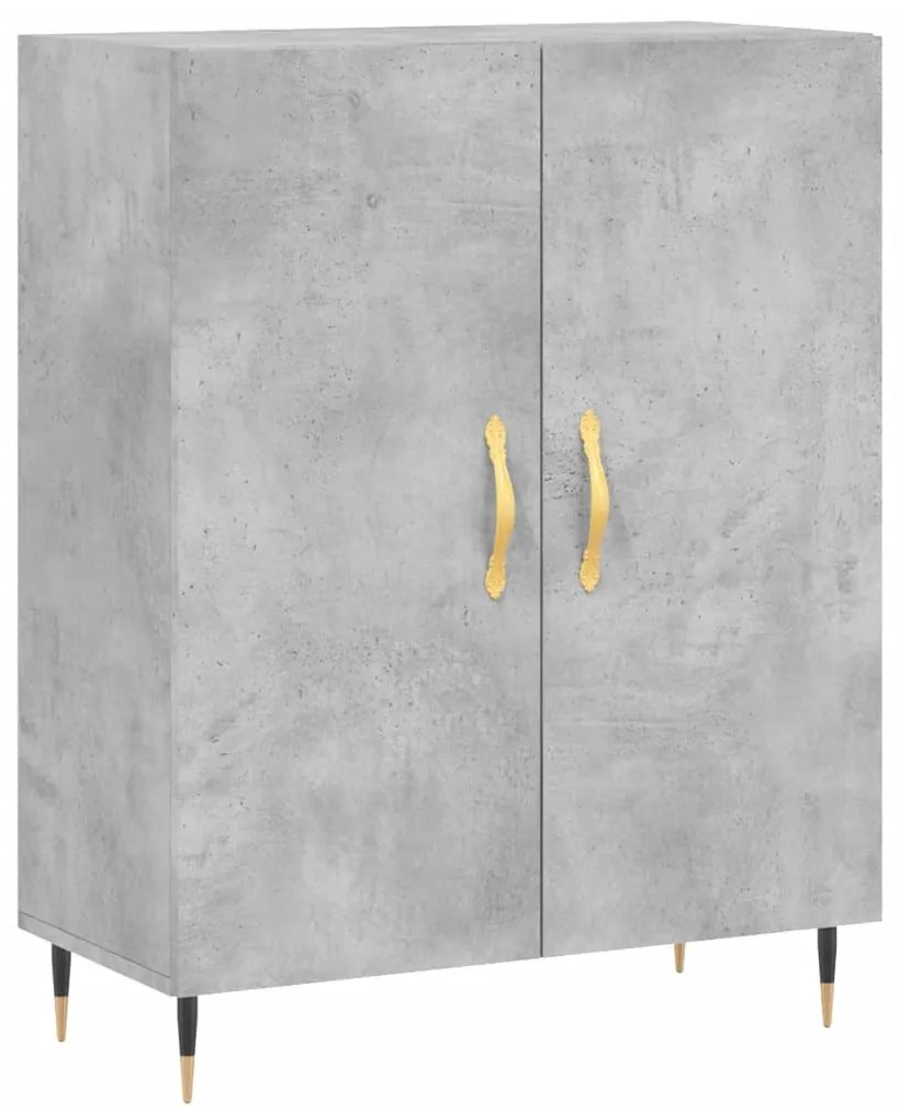 827704 vidaXL Dulap, gri beton, 69,5x34x90 cm, lemn compozit