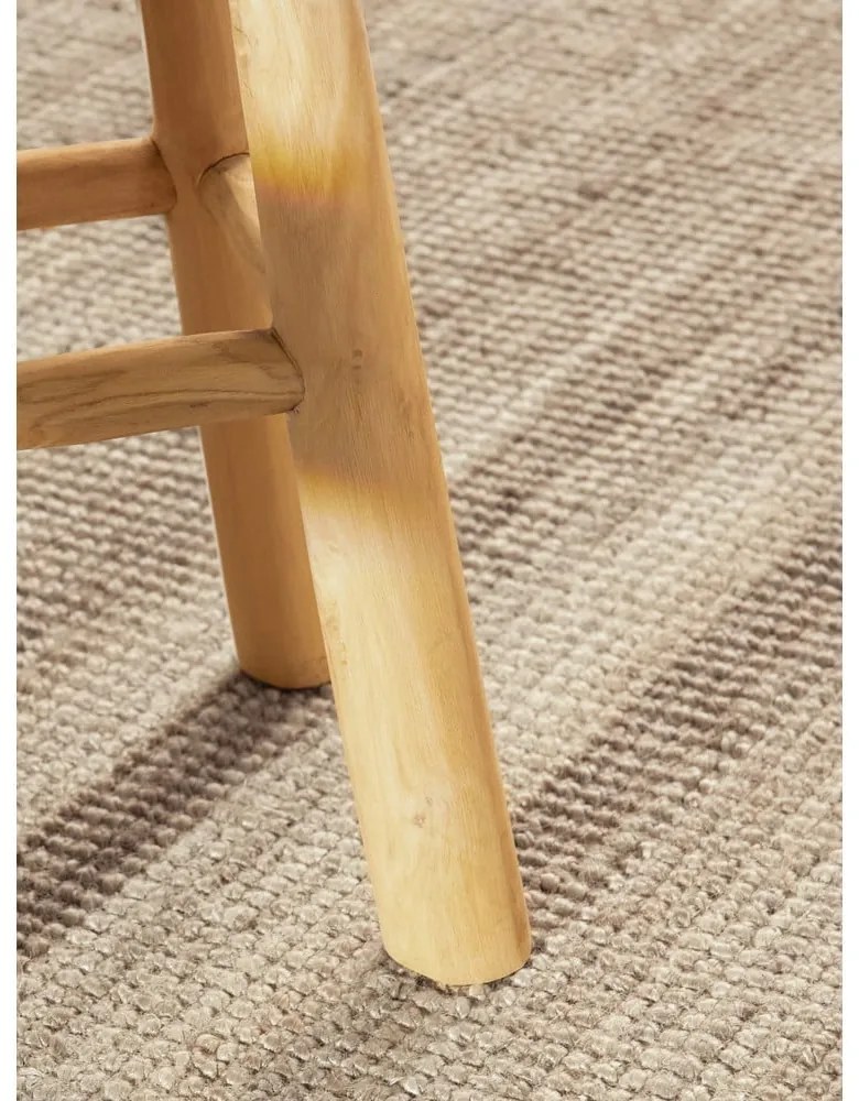 Covor taupe rotund din iută ø 200 cm Bouclé Jaipur – Hanse Home