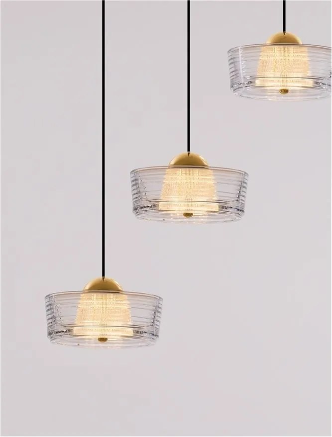 Lustra cu 3 pendule LED design modern KEROS