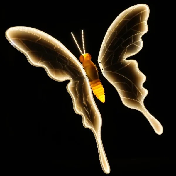 Aigostar - decorațiune LED pentru exterior 558xLED 90 cm IP44 fluture/alb cald
