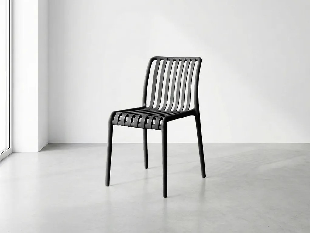 Scaun din plastic TREGO, antracit