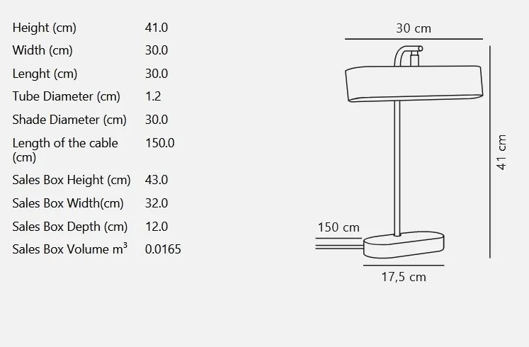 Veioza/Lampa de masa design nordic Merlin