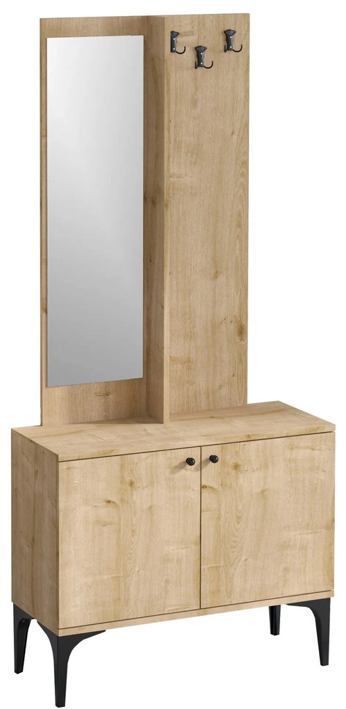 Set mobilier pentru hol Lara (Stejar). 1072683