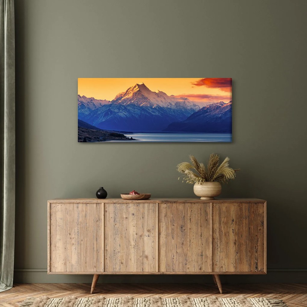 Tablou - Lacul Pukaki (120x50 cm)