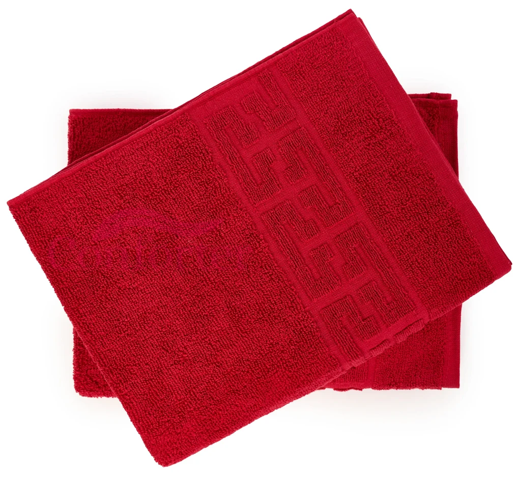 Set 2 Prosoape Bumbac 500 grame 2PRG512 Red 70x130 cm