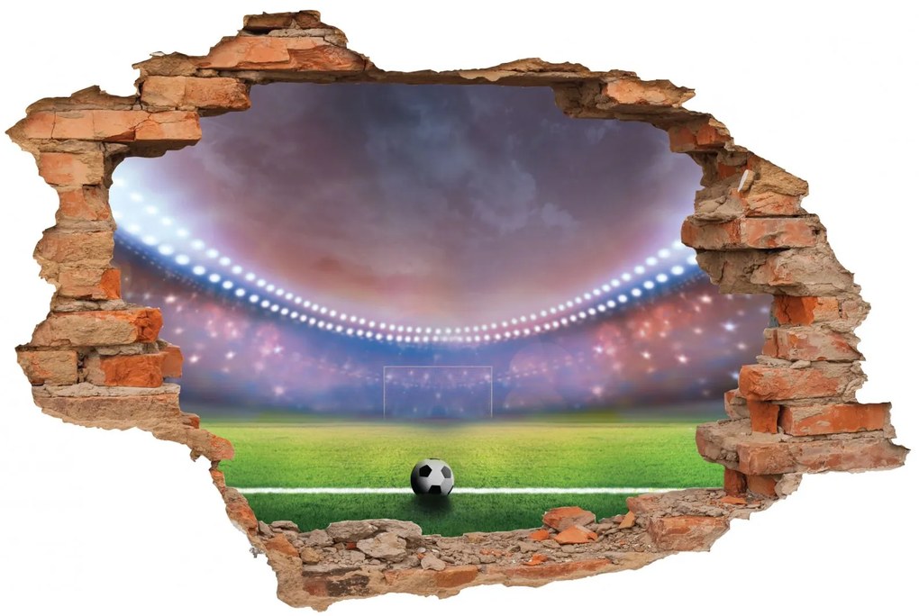 Sticker cu efect 3D - Teren de fotbal