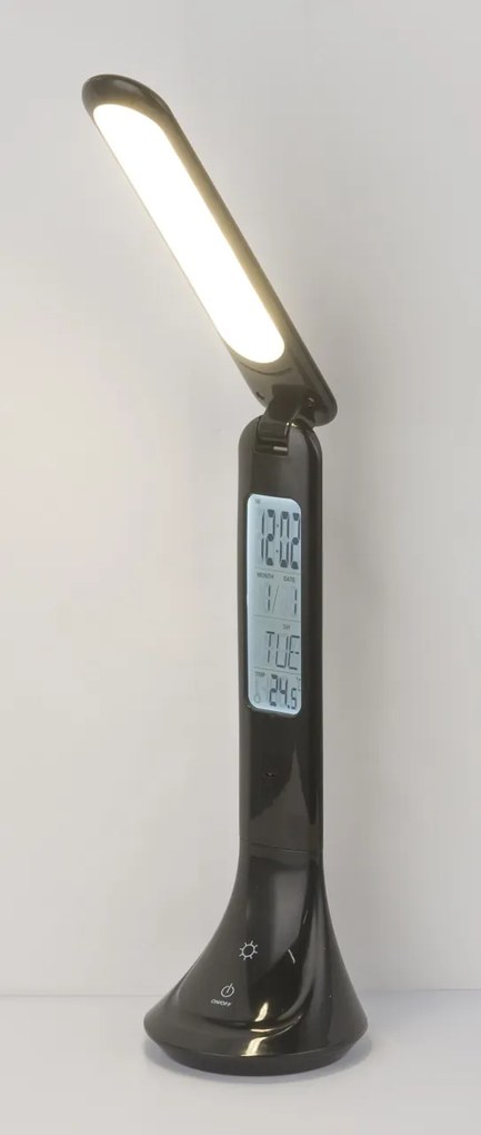 Veioza LED dimabila / Lampa de birou cu touchdimer TYRELL neagra 58329B GL