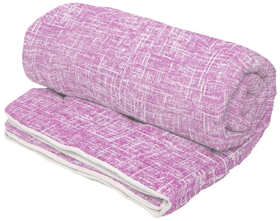 Pilota de iarna, Pink, microfibra matlasata, 180x200 cm, 350g/mp