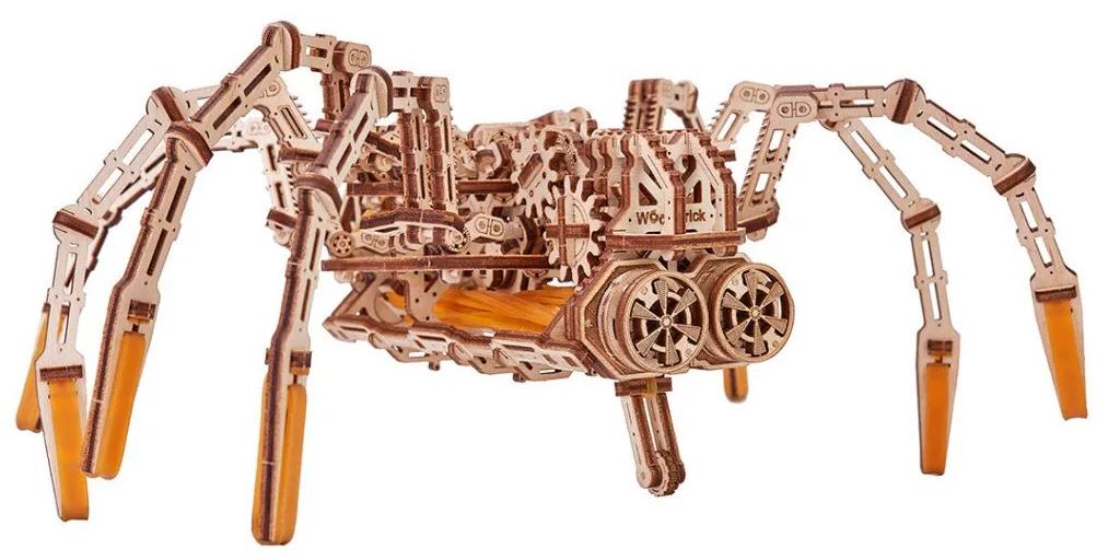 Puzzle 3D mecanic din lemn paianjen