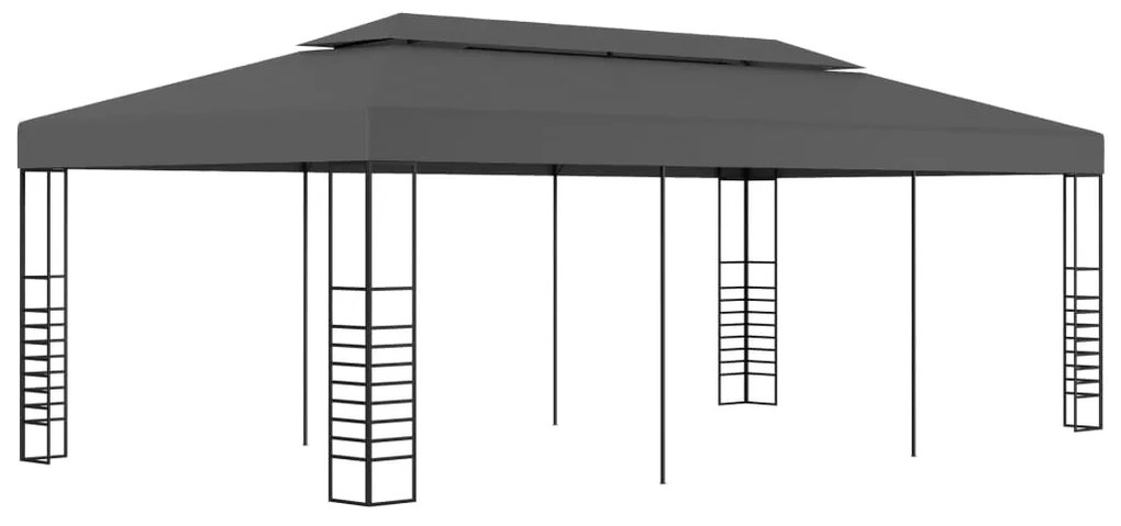 vidaXL Pavilion marchiză, antracit, 3 x 6 m