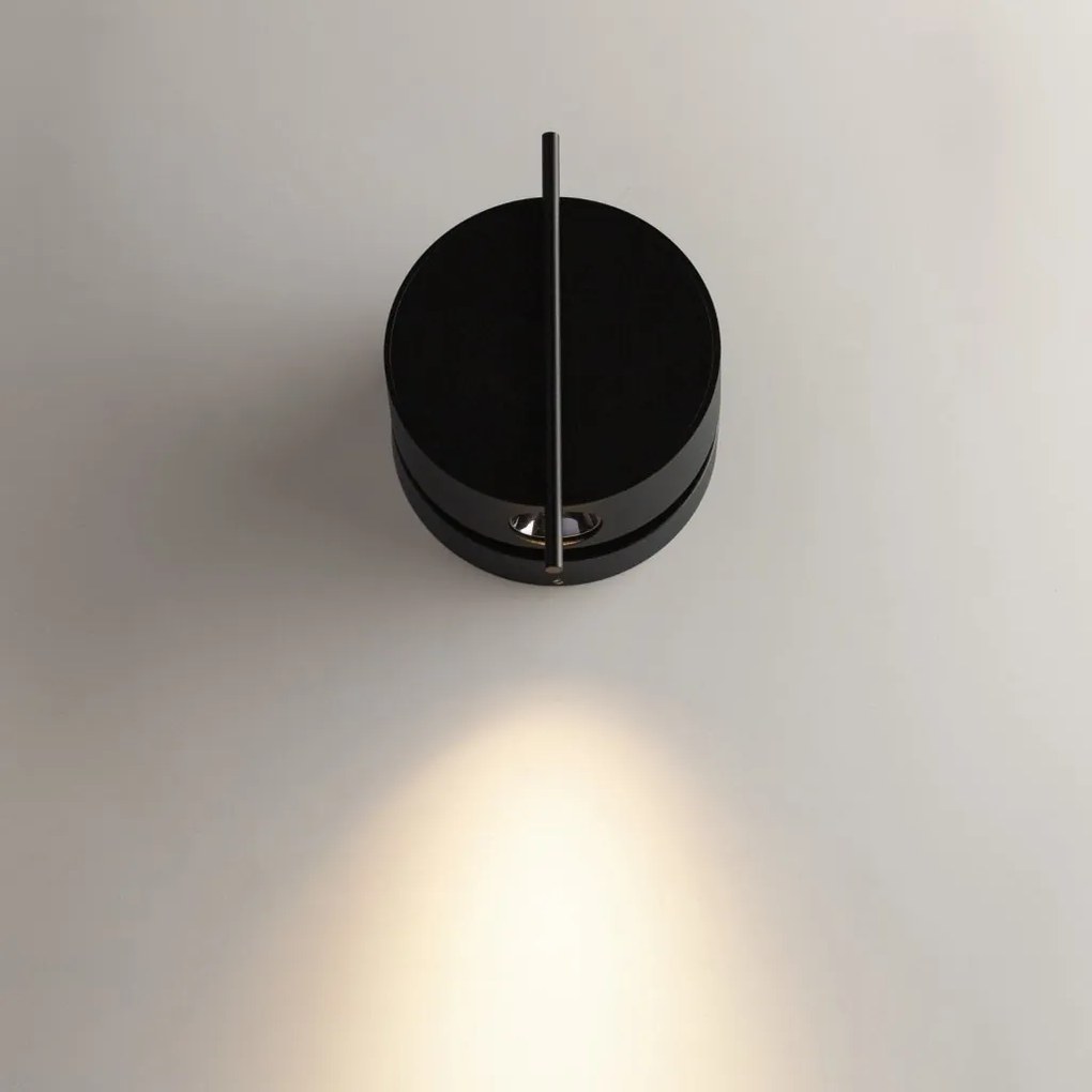 Aplica LED ambientala reglabila design modern minimalist Nuance negru