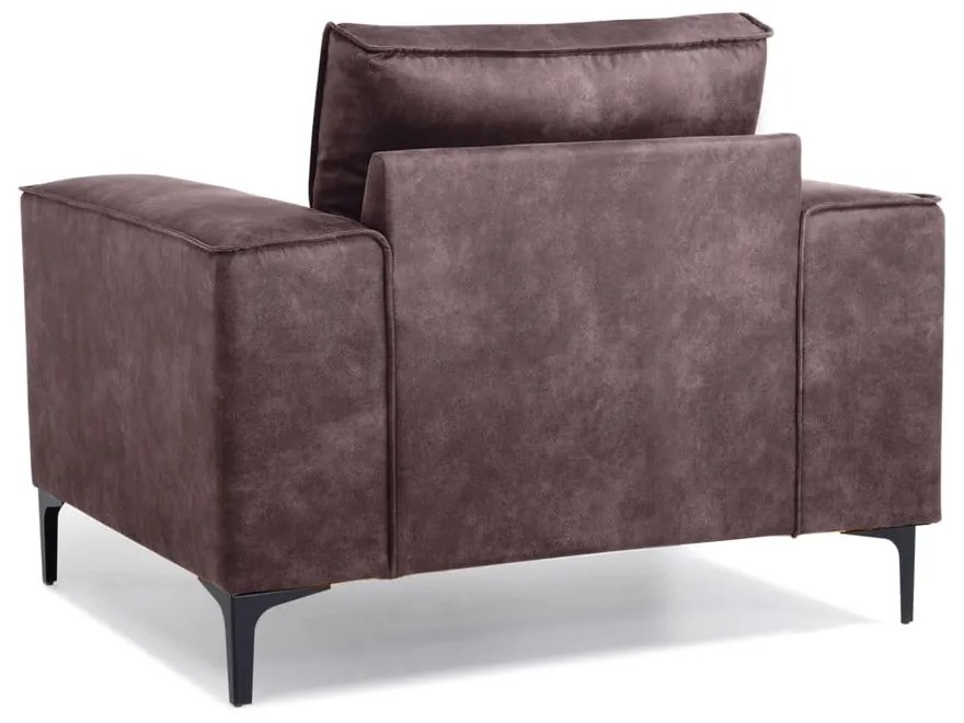 Fotoliu maro din imitație de piele Copenhagen - Scandic