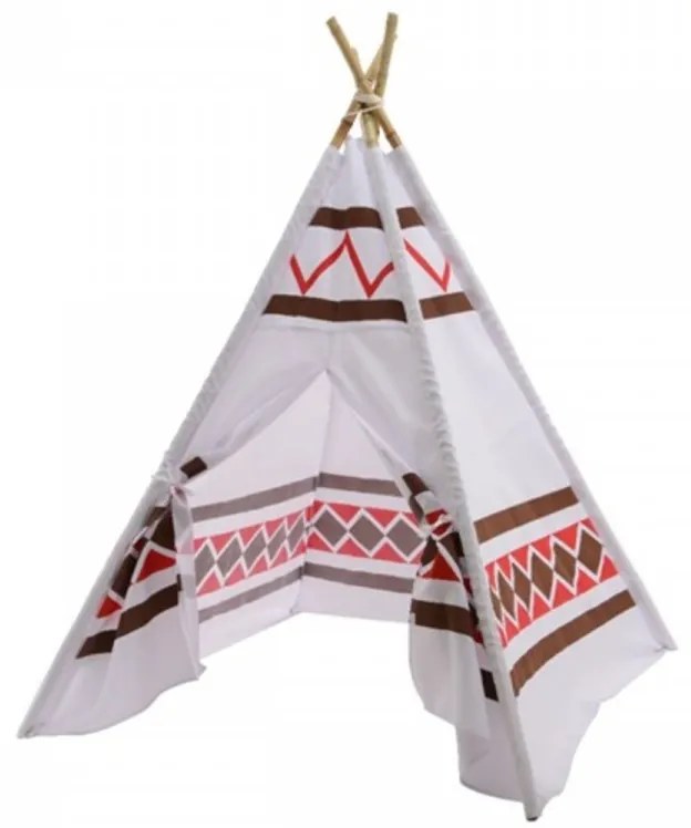Cort de gradina pentru copii Tepee, Decoris, 120x120x155 cm, poliester, multicolor