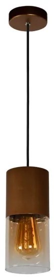 Lustră pe cablu ZINO 1xE27/60W/230V maro Lucide 74410/01/62