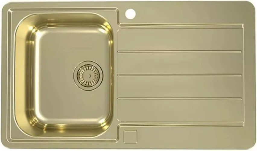 Chiuveta inox Alveus Monarch Line 20 finisaj auriu 86x50 cm