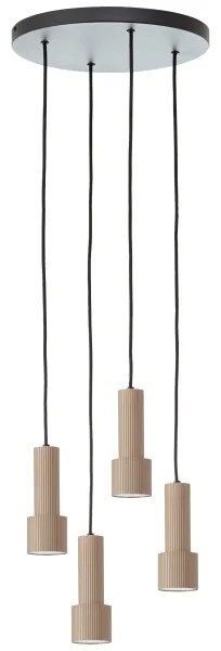 Lustră pe cablu Brilliant CADIZ 4xGU10/10W/230V d. 35 cm bronz