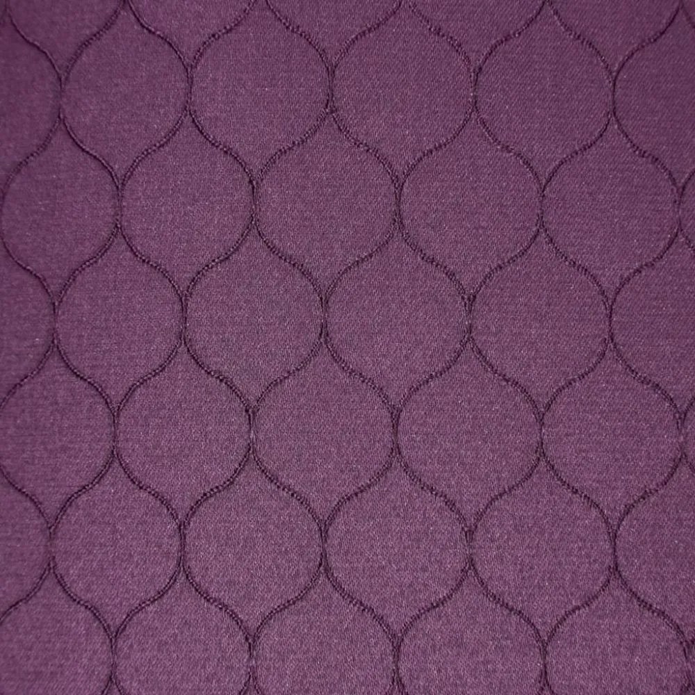Draperie lungă mov cu ornament 135 x 250 cm