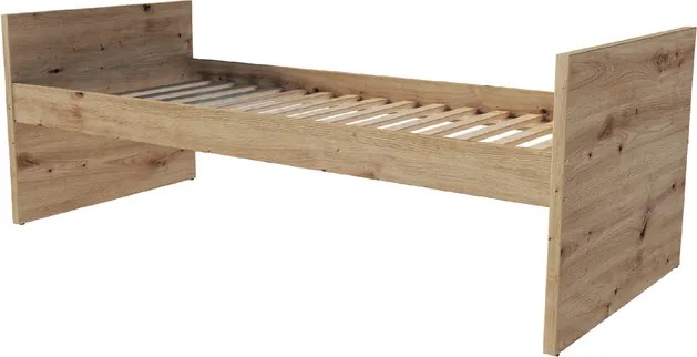 Pat modular VERSO BAZA 90x200 cm stejar artizanal