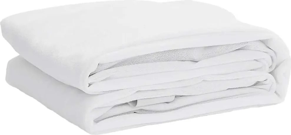 vidaXL Protecție de saltea, alb, 140x220 cm, impermeabilă