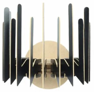 Aplica de Perete 207-ZS2, Soclu E27, Max 45 - 60W, Culoare Negru
