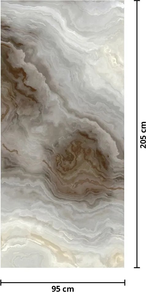 Fototapet pentru ușă - Onyx (95x205cm)