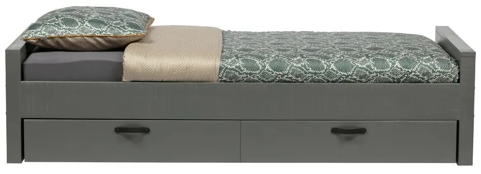 Pat single din lemn de pin WOOOD Morris, 90 x 200 cm