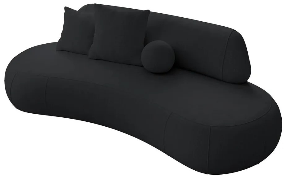 Canapea trei locuri Bally (negru + negru). 1100112