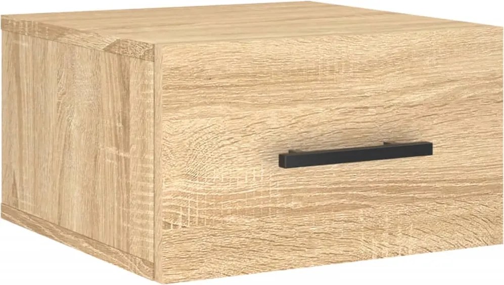 vidaXL Noptieră de perete, stejar sonoma, 35x35x20 cm