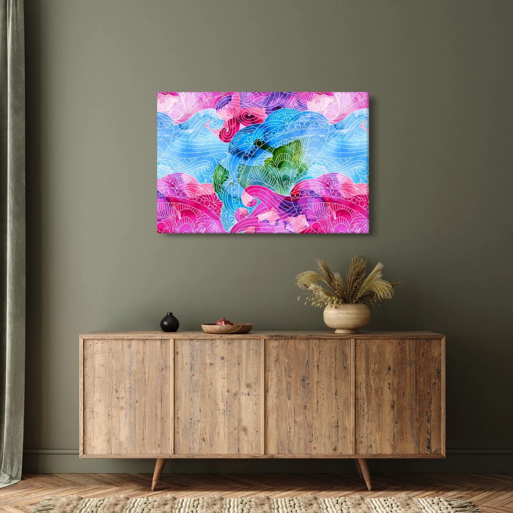 Tablou - Valuri colorate (90x60 cm)