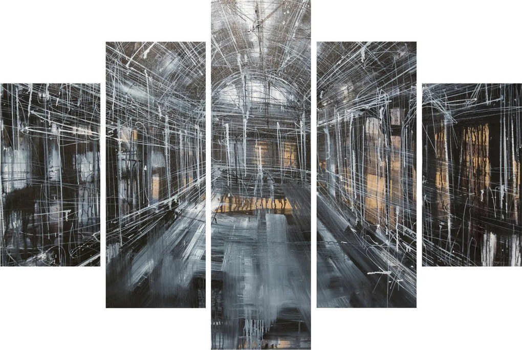 Tablou cu u interiorul clădirii vechi (150x105 cm)