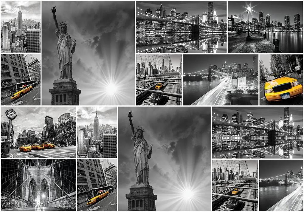 Fototapet - New York - colaj (254x184 cm), în 8 de alte dimensiuni noi