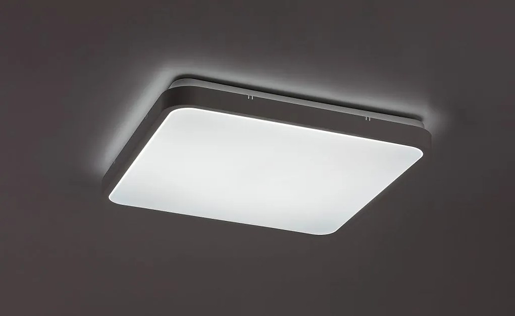 Plafoniera LED baie IP44 Alenzo 42x42cm alb