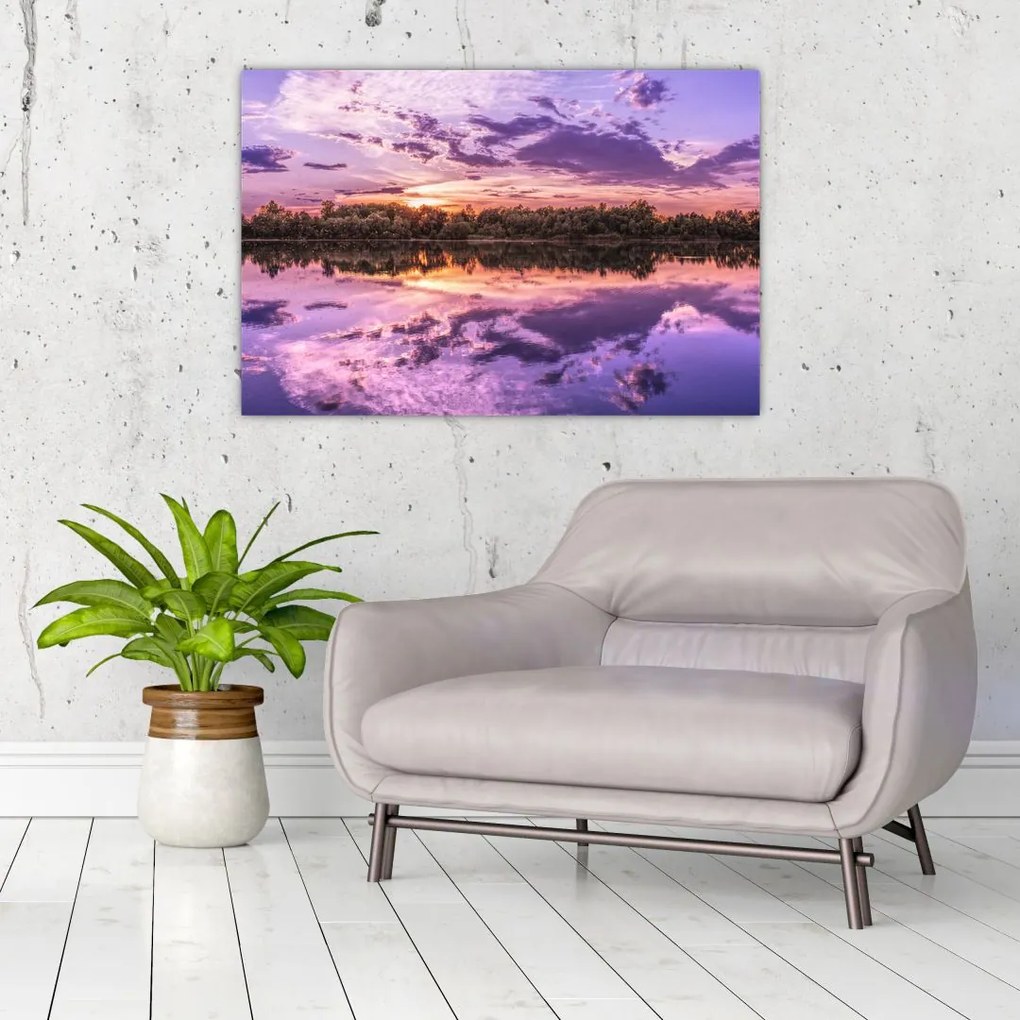 Tablou cu cerul violet (90x60 cm)