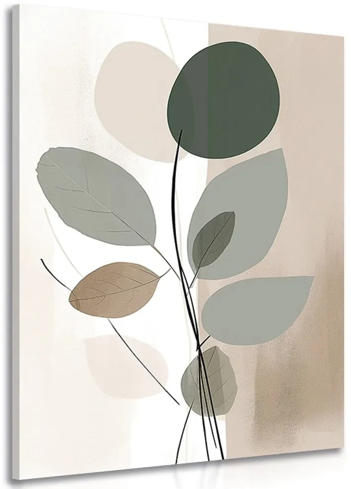 Tablou forme botanice abstracte No1