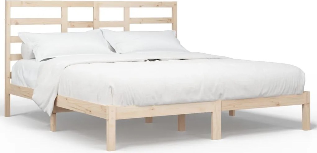 vidaXL Cadru de pat fără saltea, 200x200 cm, lemn masiv