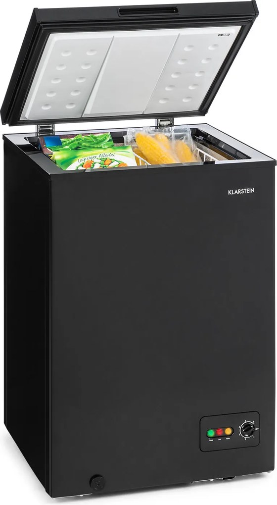 Klarstein Iceblokk 99, ladă frigorifică, congelator, 99 l, 75 W, F, negru