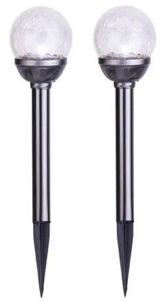 Set 2 lampadare pentru grădină Star Tradings Balls, înălțime 26,5 cm