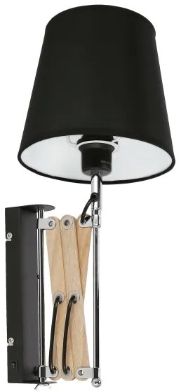 Aplica de perete MITO 1xE27 / 40W / 230V negru