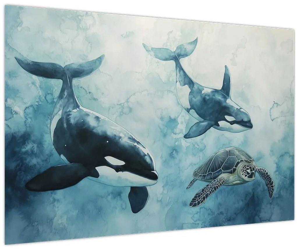 Tablou - Pictură subacvatică (90x60 cm)