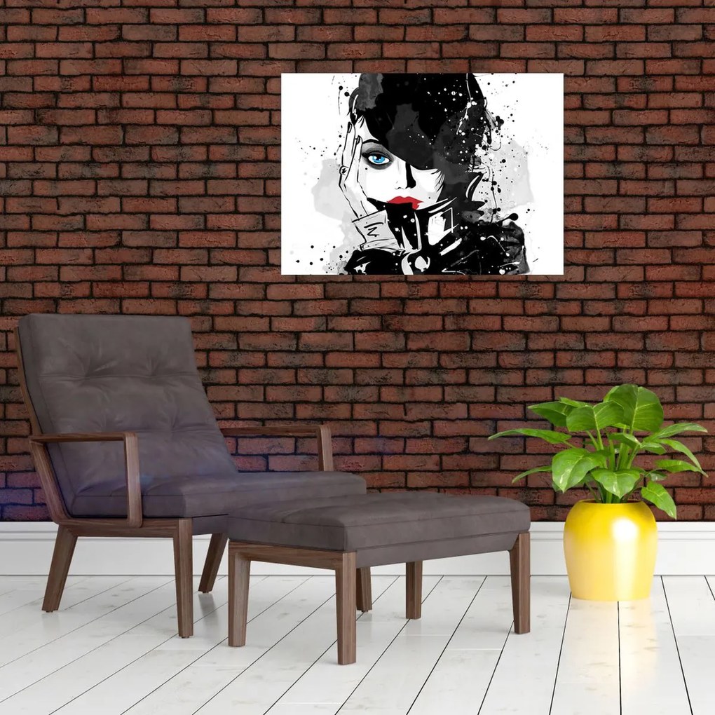 Tablou - Femeia misterioasă (70x50 cm)