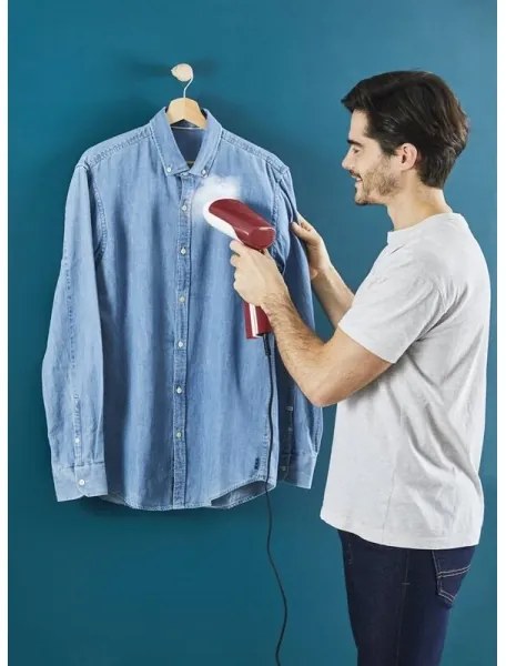 Aparat vertical de călcat ACCESS STEAM FIRST 1300W/230V roșu-burgund Tefal