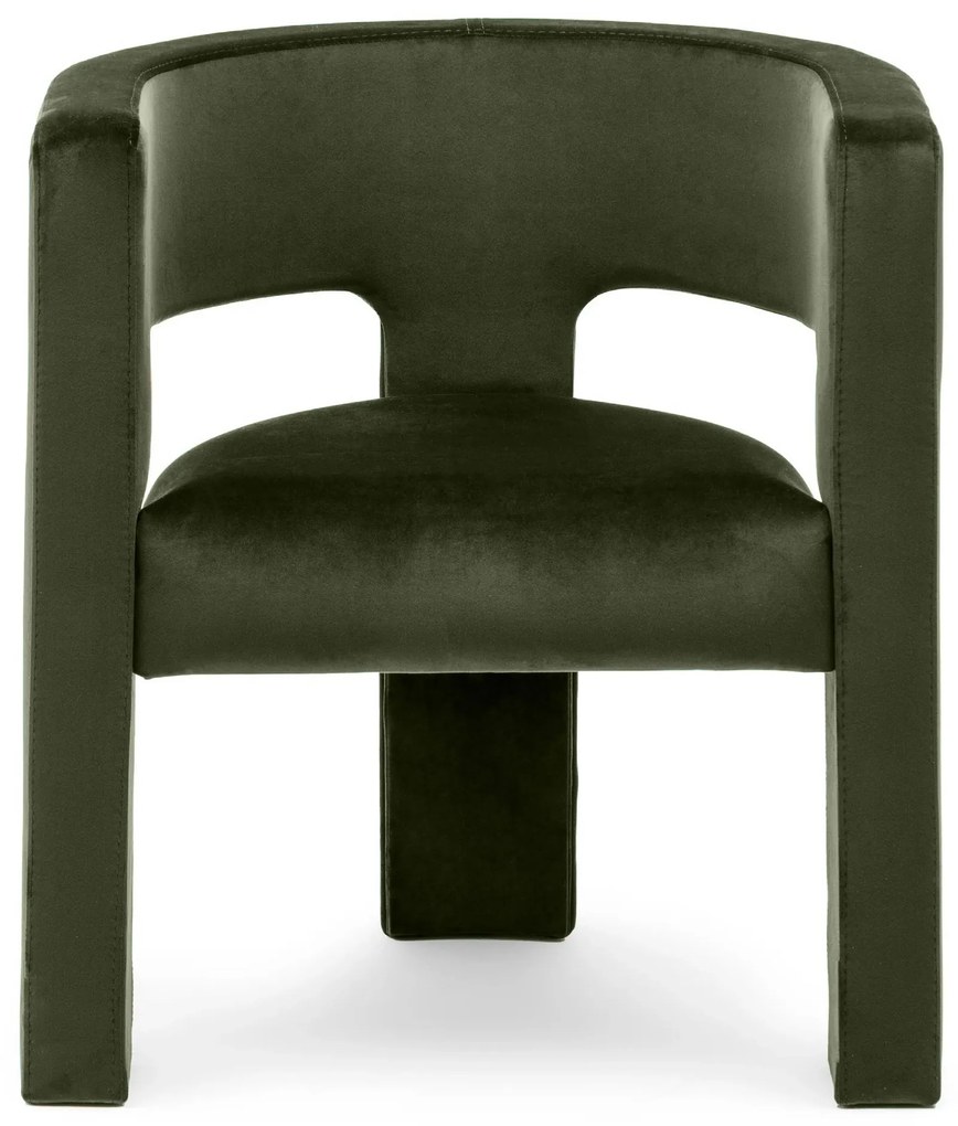 Fotoliu design verde închis ALPAH B VELVET