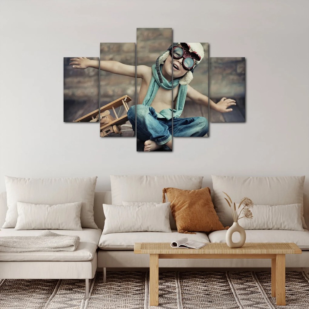Tablou - Tânăr aviator (150x105 cm)