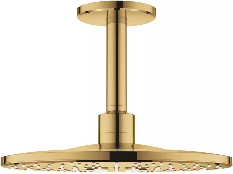 Palarie si brat de dus Grohe Rainshower SmartActive 310 cu 2 functii auriu lucios Cool Sunrise
