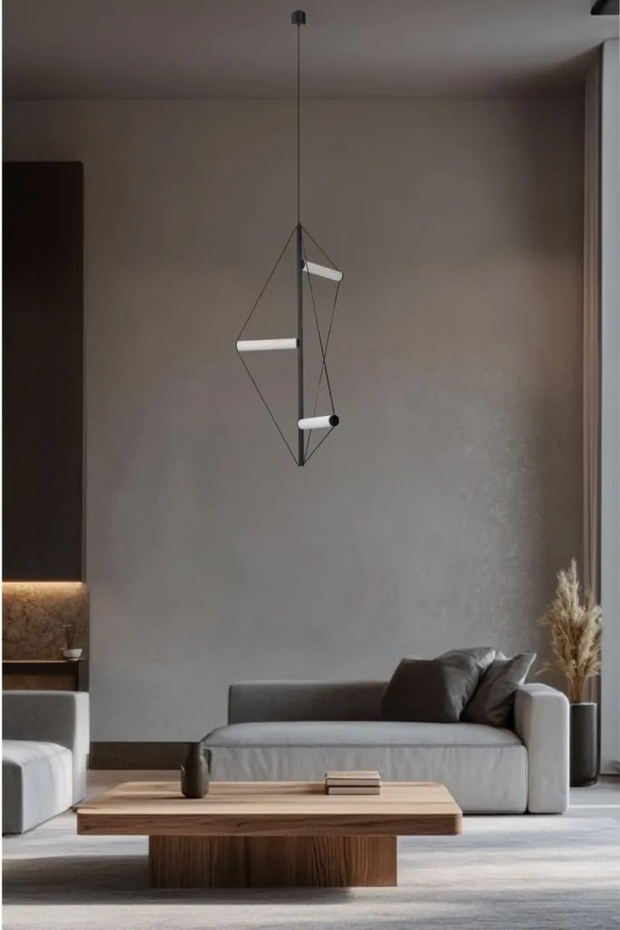 Lustra LED suspendata design geometric ORION
